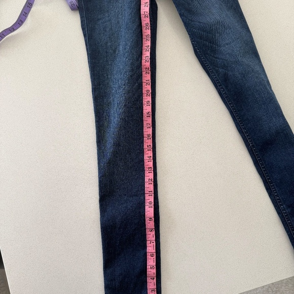 Abercrombie & Fitch Super Skinny Mid Rise Jeans Blue - Picture 6 of 7